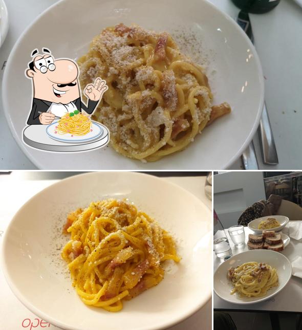 Spaghetti alla carbonara al Open Colonna Bistrò
