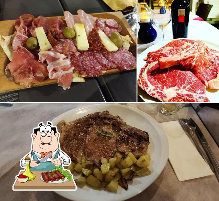 Prenditi i un pasto a base di carne a Ristorante Old Station