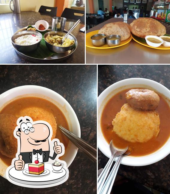 Sri Veg Restaurant (South and North Indian) serves a variety of sweet dishes