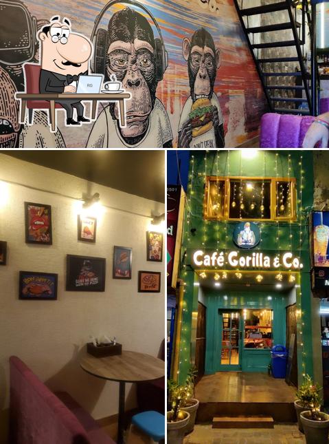 Check out how Cafe Gorilla & co. Best Restaurant in Amritsar looks inside