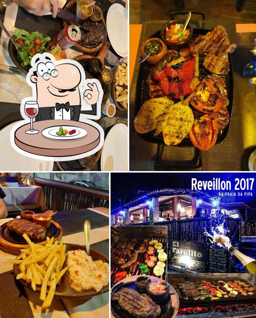 Comida em El Farolito