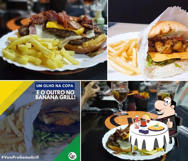 Delicie-se com um hambúrguer no Gama Grill
