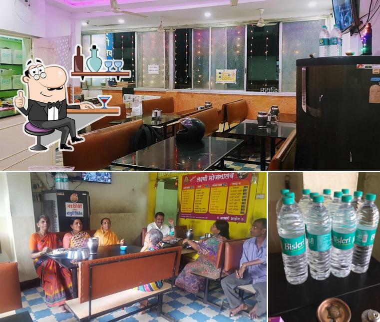 Among different things one can find interior and food at Laxmi Bhojnalaya