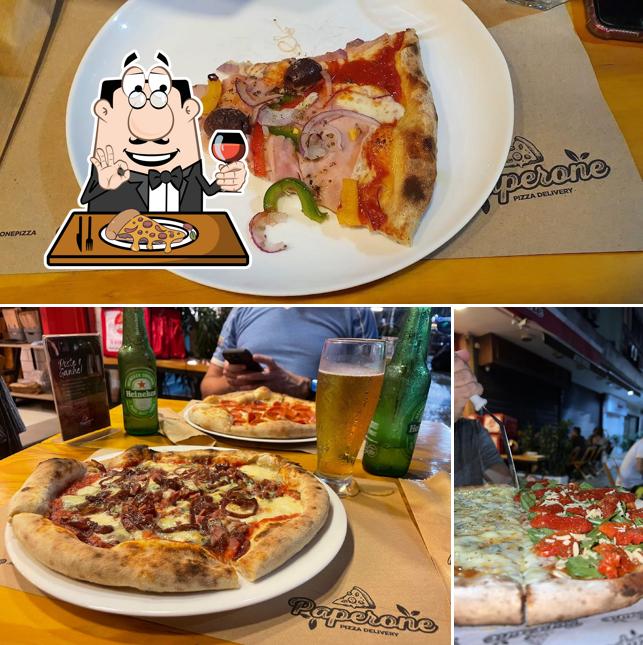No Paperone Pizzaria e Delivery, você pode degustar pizza