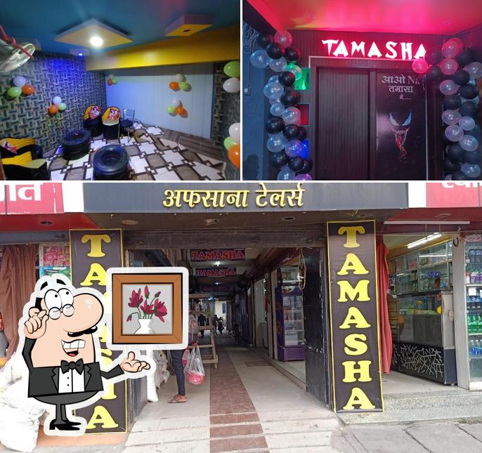 This is the picture depicting interior and exterior at Tamasha Dance Club