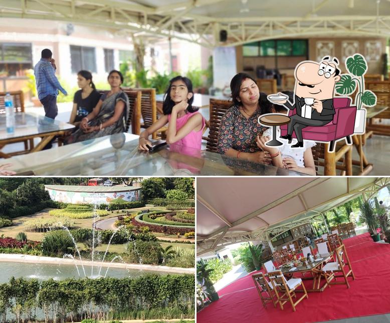 The image of Arogya Cafe’s interior and exterior