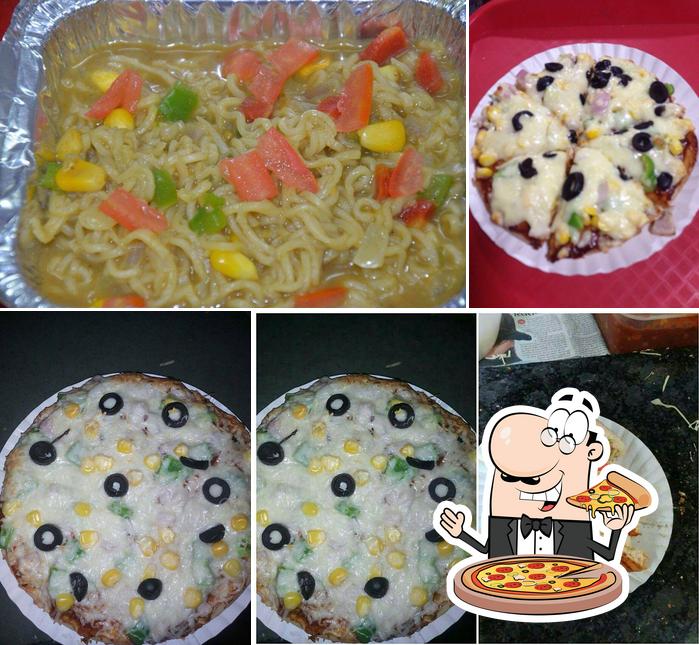Try out pizza at Cheezy and Chilli Anand