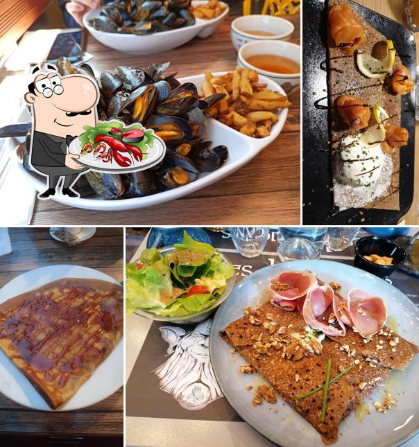 Essayez des fruits de mer à crêperie les korrigans
