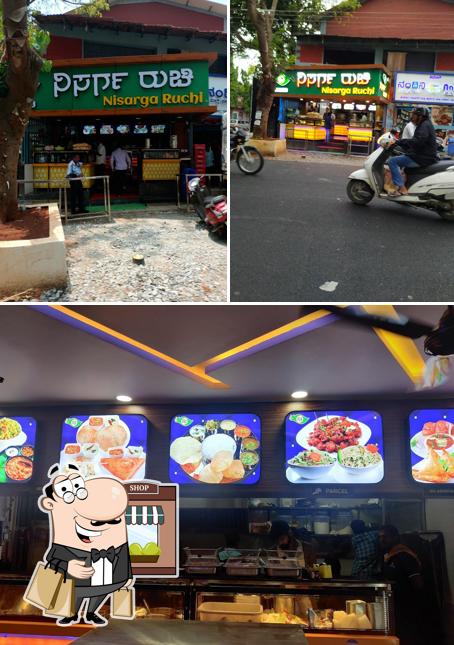 The restaurant's exterior and interior