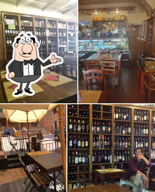 Gli interni di Osteria da Chichibio