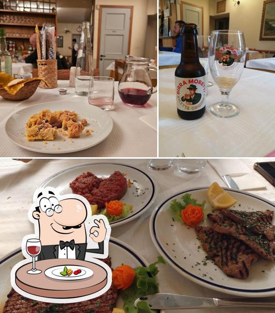 Dai un’occhiata alla immagine che mostra la cibo e birra di Osteria De L'Orbo