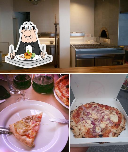 La cibo e interni del ristorante