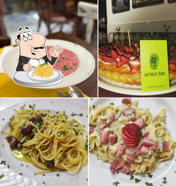 Spaghetti alla carbonara al Un Sorriso Integrale Amico Bio