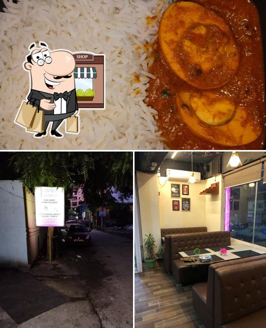 This is the photo depicting exterior and food at తెలంఖానా