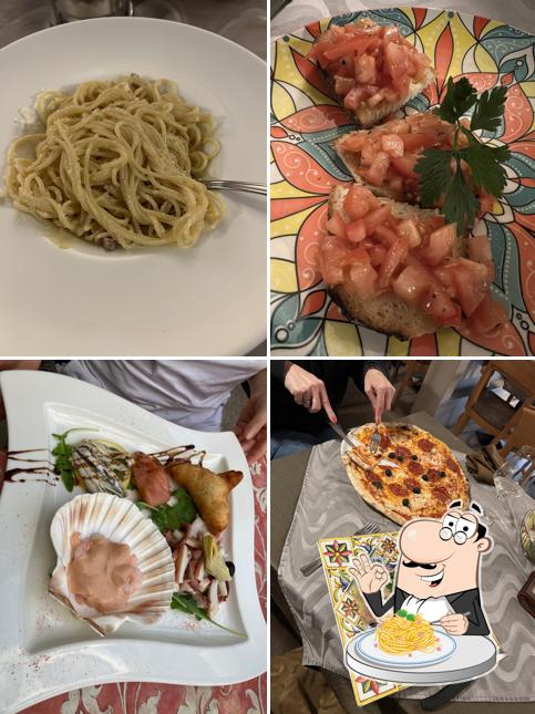 Spaghetti alla carbonara al Ristorante la Dolce Vita