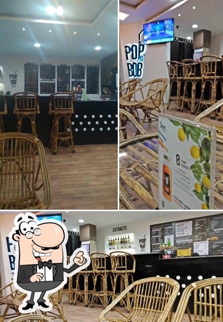 The interior of Pop O Bob Bubble Tea