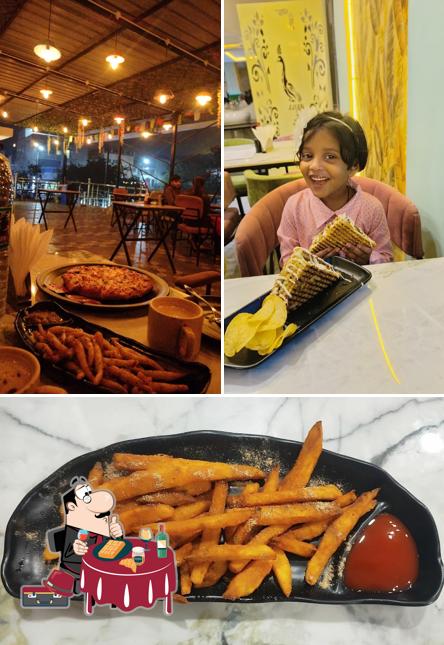Waffles at Champa millet cafe