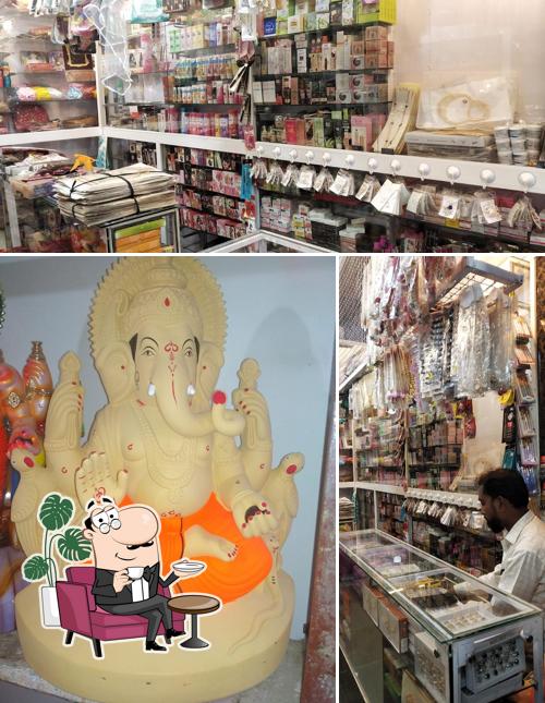 The interior of Durga Bakery, Gandhi Chowk, Dharwad