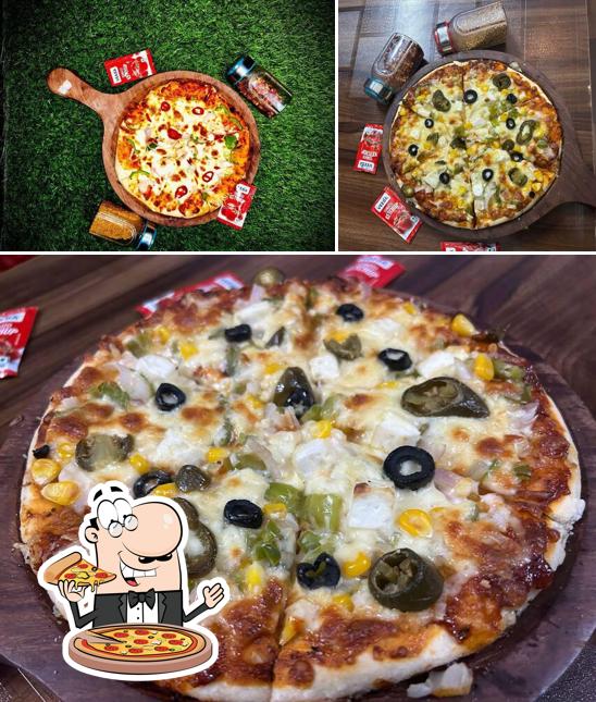 Order pizza at The Best Cafe