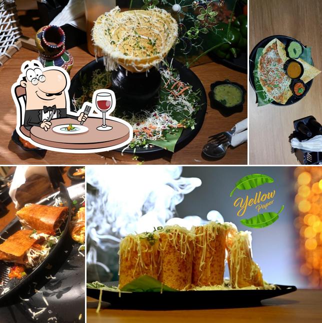 Food at Yellow Paper Dosa