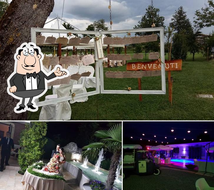 La interni e torta del ristorante