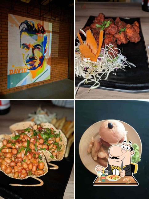 Food at Over The Flow Sports Lounge