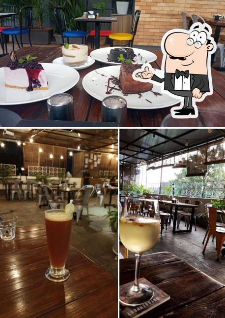 Take a seat at one of the tables at Sabores Bistro & Bar