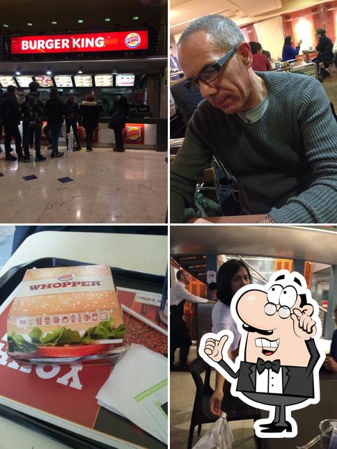 Gli interni di Burger King