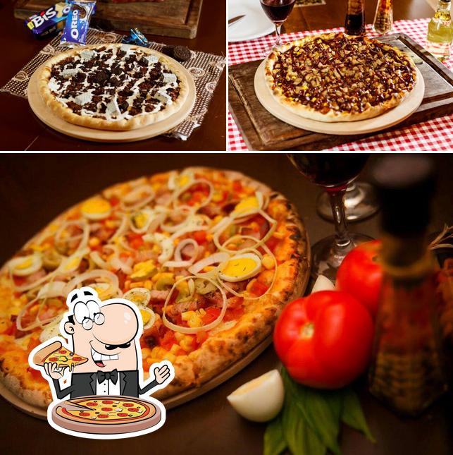 Peça diversos variedades de pizza