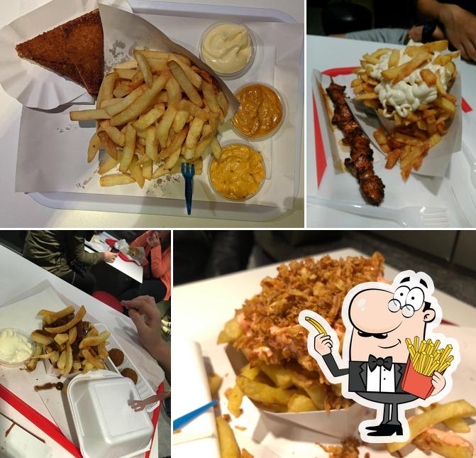 A Frituur Bij Sint-Jacobs SYMPA vous pouvez commander des frites, des pommes frites