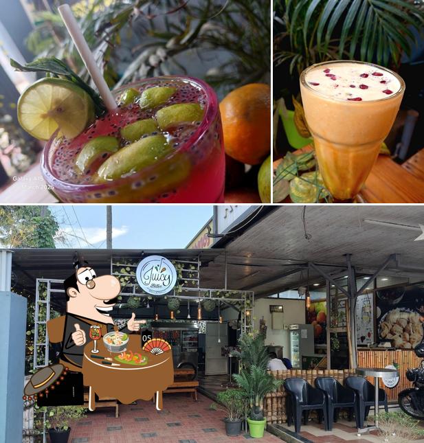The restaurant's food and interior