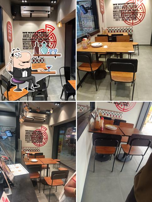 The interior of Pizza Hut Dommasandra, Bangalore