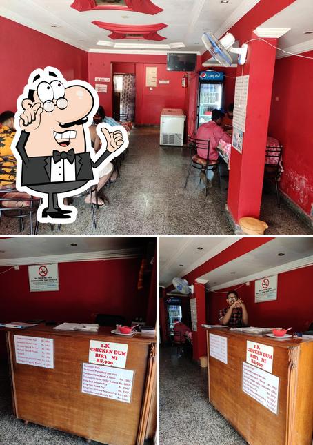 The interior of Anushka Family Restaurant