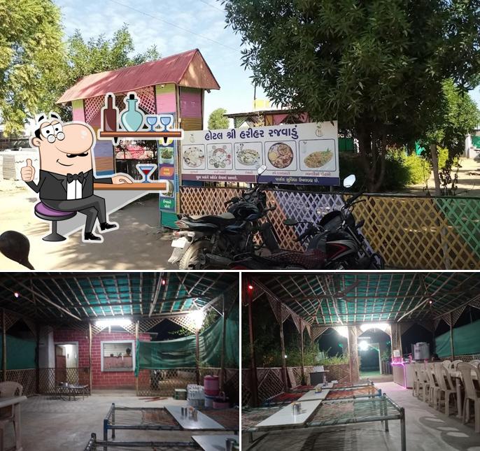 The interior of Hotel Harihar Rajwadu