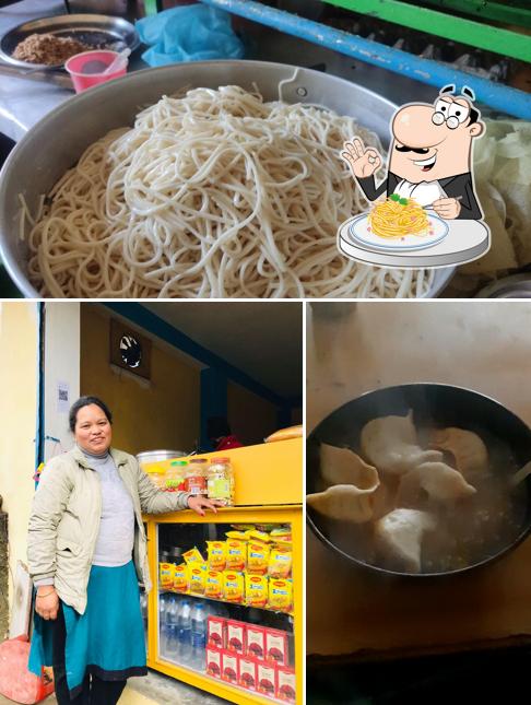 Spaghetti carbonara at Thangbucha fast food