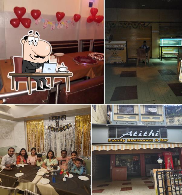 The interior of Atithi hotel