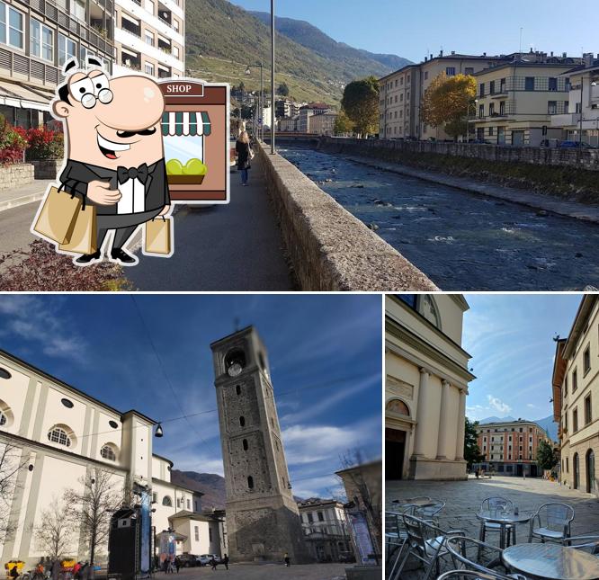 Puoi goderti l'aria fresca da seduto all'esterno di Bar Piero