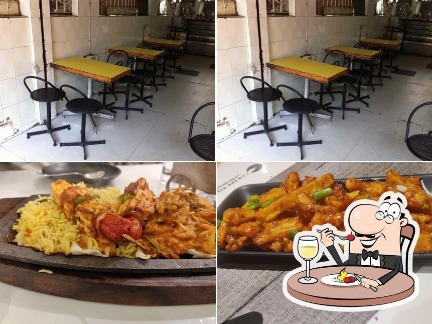 The picture of food and interior at Suriya sweets