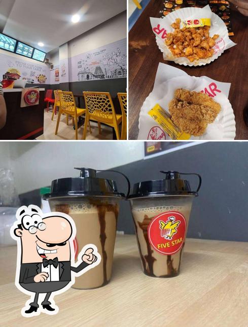 The interior of Five Star Chicken