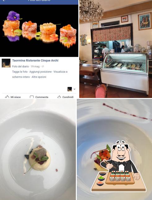 Scegli le diverse opzioni di sushi