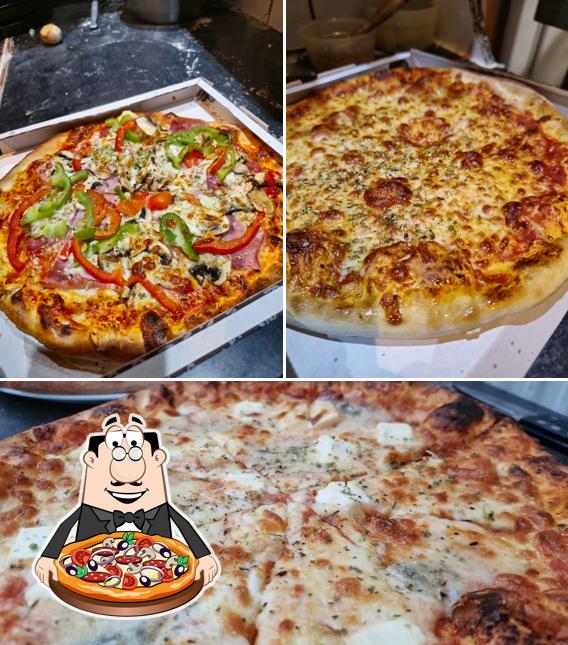 Prenez différents genres de pizzas