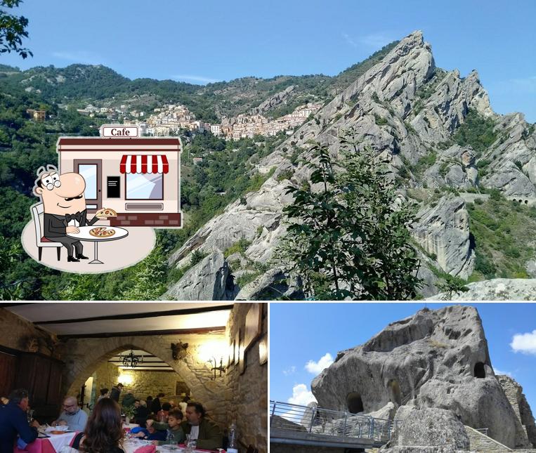Gli esterni di Ristoro Le Rocce