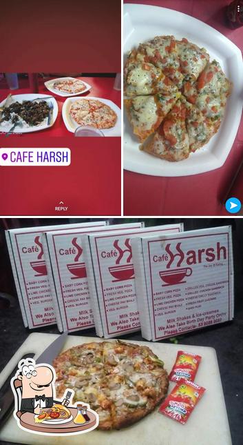 Order pizza at Cafe Harsh