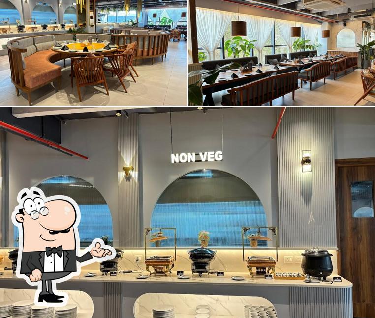 The interior of Globe Buffetio