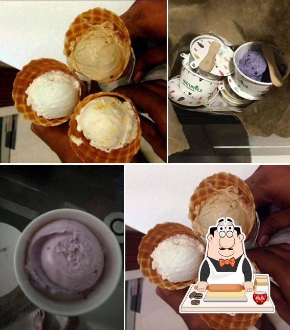 Natural Ice Cream provides a selection of sweet dishes