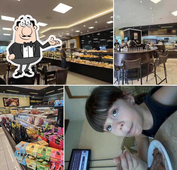 O interior do Padaria Pandor