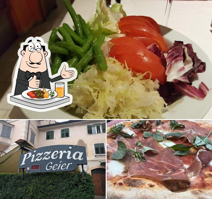Tra le varie cose da Pizzeria Geier si possono trovare la cibo e esterno