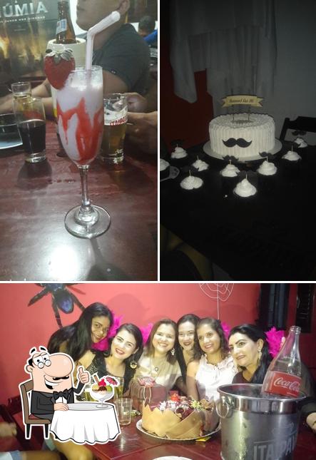 Pizzaria Cine Prime serve uma gama de sobremesas