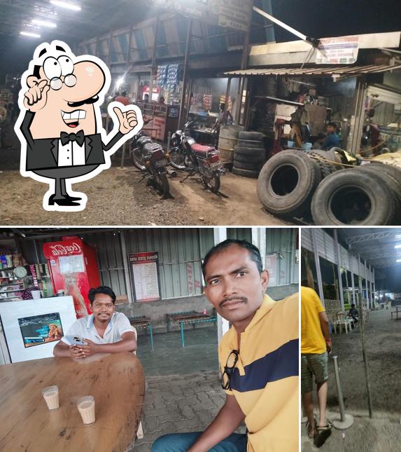 The image of interior and exterior at national highway dhaba