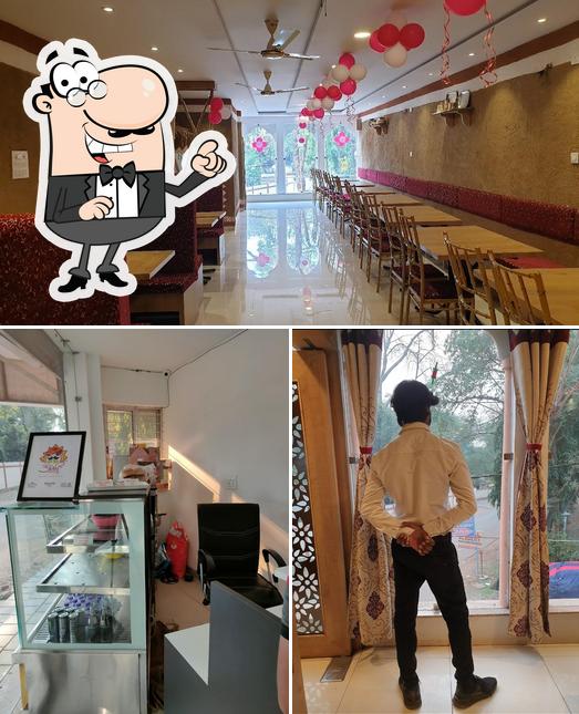 The interior of Atithi Restaurant